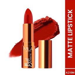 MILA BEAUTE Bold & Matte Lipstick With Jojoba Oil - 4.2 g -Red Candy 01-56