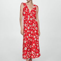 MANGO Floral Print Wrap Maxi Dress-image-63