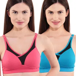 Floret Pack of 2 Full-Coverage Sports Bras T 3001-10