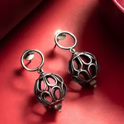 aadita Geometric Drop Earrings-30