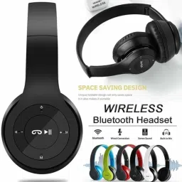 clairbell R47 Wireless (Portable Bluetooth Headphone) with Microphone, SD Card SupportE347 Bluetooth Headset image 4