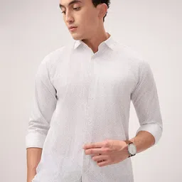 Park Avenue Slim Fit Printed Full Sleeve Pure Cotton Shirt-picture-9