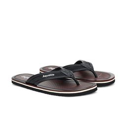 Aqualite Men Brown Rubber Thong Flip-Flops-37