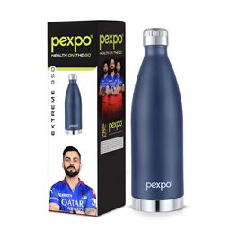 Pexpo Blue Single Stainless Steel Water Bottle-image-42