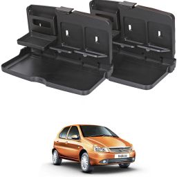 FT-02 Food Travel Dining Tray For Tata Indica - Set of 2 Cup Holder Tray Table-image-80
