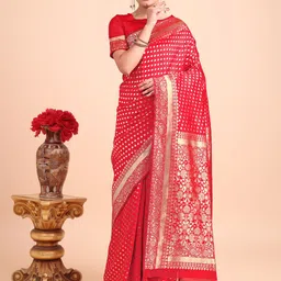 SAREEFLAME Woven Design Zari Art Silk Designer Kanjeevaram Saree-picture-18