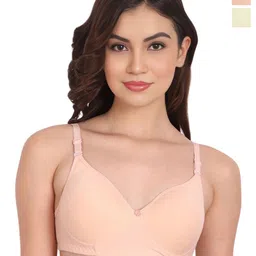 Liigne Cotton Bra Full Coverage Lightly Padded Pack Of 2-picture-38