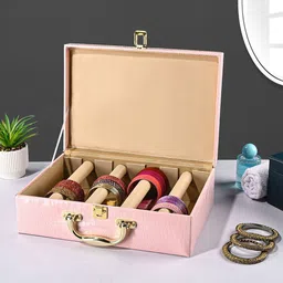 Kuber Industries Pink Set of 2 Regular Jewellery Organiser Organisers-58