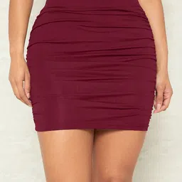 Stylecast X Slyck Straight Gathered or Pleated Mini Skirts-image-82