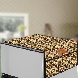The Furnishing Tree Yellow Plastic Refrigerator Cover-image-99