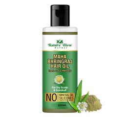 Nature Glow Herbal Maha Bhringraj Hair Oil For Dandruff - 100 ml-32