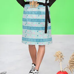 ArtzFolio Blue Printed Aprons-32