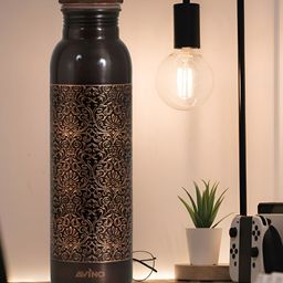 AVINO Brown & Copper-Toned Copper Water Bottle 1L-49