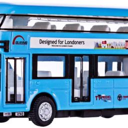 Toy Bus For Kids Double Decker Bus Light Sound Pullback School Bus London Bus-9