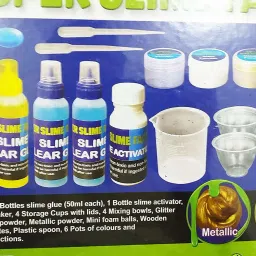 ekta Latest 5 in 1 Super Slime Factory Making kit for Kids, Learn How to Make Your Favourite Slime in House image 2