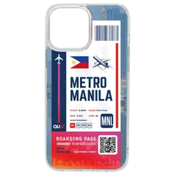 QUIX Metro Manila Boarding Pass Soft TPU Back Cover for Apple iPhone 14 (Supports Wireless Charging, Multi Color)-70