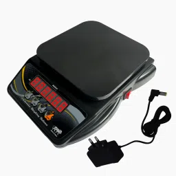 vyog 10Kg Counter Rechargeable Weight Machine With Power Adapter For Shop, Home Weighing Scale-picture-0