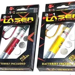 Afiya Enterprises 3 in 1 Multifunction Mini Laser Light Pointer 2 Pcs .-picture-15