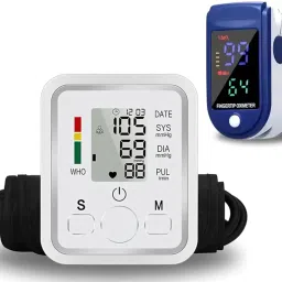Balson Combo Pack BLSN-555 Digital BP Monitor for Home Use Fully Automatic & BLSN-32 Digital Pulse Oximeter One Touch Key Operation Bp Monitor-image-7