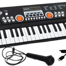 Electronic 49 key Piano Keyboard with MP3 Player, microphone, AUX, DC Power, Recording, MIC-0