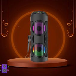 SACRO WOW (WIRELESS BLUETOOTH PARTY SPEAKER) High Quality Deep Bass Sound With MicZ221 40 W Bluetooth Party Speaker-image-93