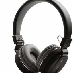 Wireless Headphone - FM, Card Slot & Mic (Black) Bluetooth & Wired Headset-image-80