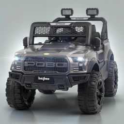POBO GRAY 4 Motors 4x4 (1-8Yrs) Battery ride on Jeep Battery Operated Ride On-image-55