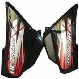 Left & Right Panel For HF Deluxe (Black/Red) Bike Crash Guard-picture-23