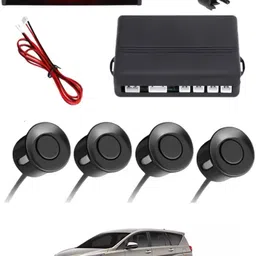 msnp Black Waterproof Parking Sesnor With Led Display For Vehicle-152 Universal Black 4pcs Reverse Parking Safety Sensor For Car-152 Parking Sensor-picture-7