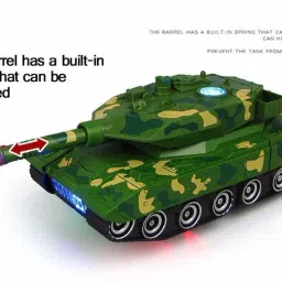 vcart Deformation Combat Electronic Robot Car Tank Deformation Robot Toy with Light, Music and Bump Function (Tank Robot) image 2
