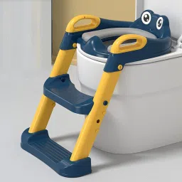 Non-Slip Potty Training Seat With Ladder, Baby Potty Foldable Toilet Seat Potty Seat-image-75