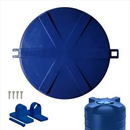 Plastic Water Tank Open & Close Blue Lid | 490 mm | Hinge Type Water Tank Flush Tank Lid-picture-15