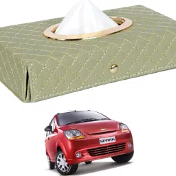Cross-Beige Tissue Box Leatherette-548 Vehicle Tissue Dispenser-25