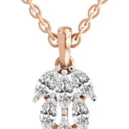 Sparkles Lab Grown Diamond 14kt Rose Gold Pendant-image-10