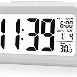 Digital White Clock-1