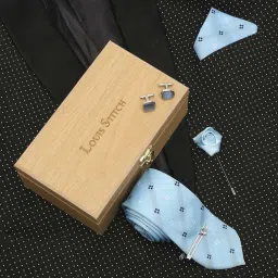 LOUIS STITCH Silk Tie & Cufflink-image-64