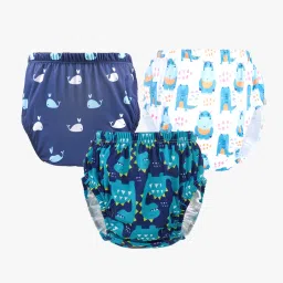 Baby Panty: Boys and Girls Waterproof Printed Panty (Pack of 3)-48