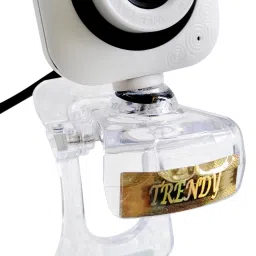 Trendy Crystal View USB plug & play(No Driver Required) webcam 640*480P with built in microphone for video conferencing/work from home/office meeting/teaching 0.31 HD Webcam with Built-In Microphone USB Connectivity-57