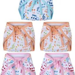 Nappies Combo (0-6 Months,Pack of 5)_Multi color-27