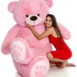 SOFT TOYS LOVER teddy bear pink colors size 3 feet - 0.5 inch-image-87