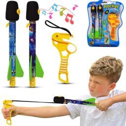Slingshot Finger Rocket Toys for Kids Outdoor Sling Toy with Whistling - 2 Pack-1