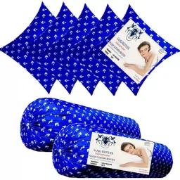 LUXORY Microfibre Solid Bolster Pack of 7-image-10