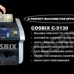 COSBIX Automatic Cash Counting Machine with Fake Currency Detection I Heavy Duty Note Counting Machine image 4
