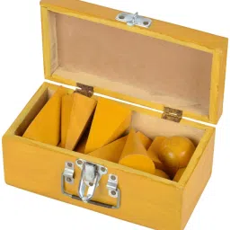 Geometrical Model Figure with Polish in Wooden Box-Set of 12 Different 3D Shapes-24
