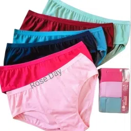 Pack of 3 Women Hipster Multicolor Panty-image-87