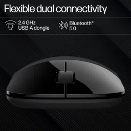 HP Z3700 Dual /Slim form with USB receiver & Bluetooth,16 month batt./ life,1600DPI Wireless Optical Mousewith Bluetooth image 5