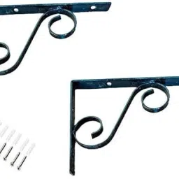 Works Metal Heavy Duty L Shaped Right Angle Bracket/ Wall Shelf,rack (6 Inch) 30 cm, 20 cm Shelf Bracket-5