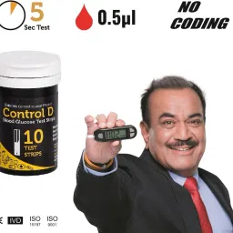 Control D CS10 10 Glucometer Strips image 2