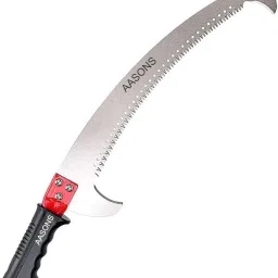 Professional Tree Saw With Hook Rust Resistance Sharp Teeth Blades AASONS Double hook long reach Pruning Saw With Pole Fixing Slot Branch Cutter Bypass Pruner-picture-20