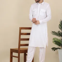 Men Cotton Blend Kurta Salwar Set-image-20